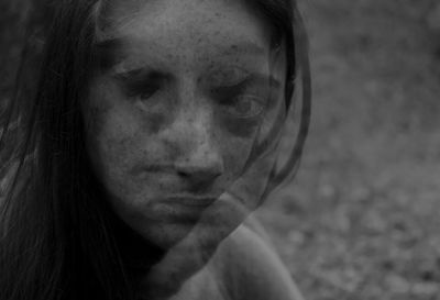 Close-up portrait of a girl