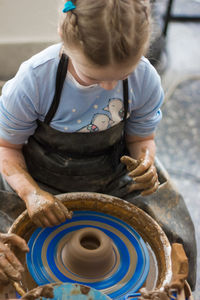 Portrait of boy looking away