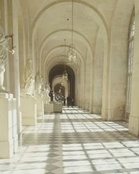 Majestic corridor in versailles palace