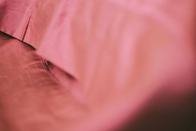 Close-up of pink fabric