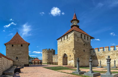 Fortress walls and towers of the tighina fortress in bender, transnistria or moldova