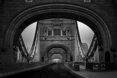 View of bridge in city