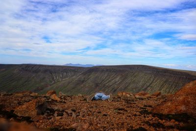 Scenic view of landscape against sky