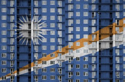 Full frame shot of modern buildings in city