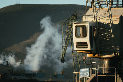 Low angle view of construction site