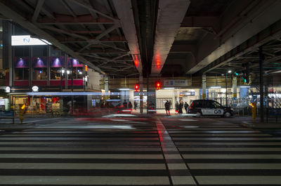 Illuminated city street