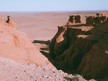 Panoramic view of rock formations