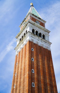 Low angle view of tower of building against sky