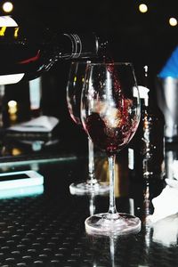 Close-up of illuminated lamp