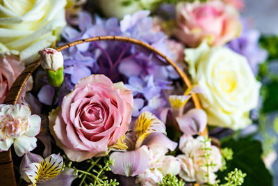 Close-up of rose bouquet