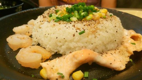 Close-up of food in plate