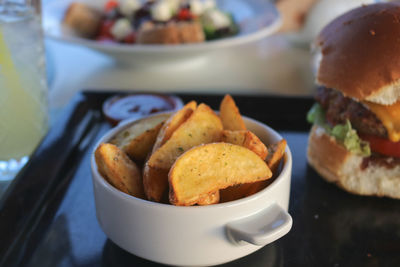 Close-up of food in plate