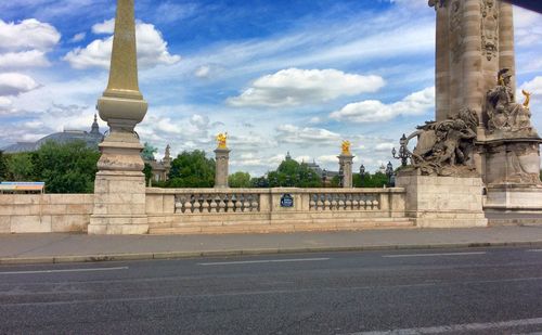 Monument against cloudy sky