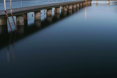 Pier over lake