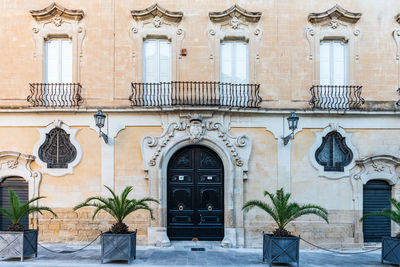 Glimpses of lecce at dusk. capital of salento. baroque of puglia