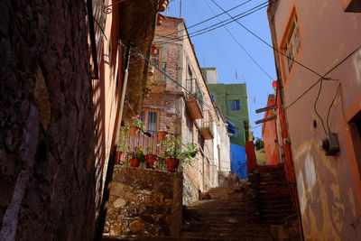 Alley along buildings