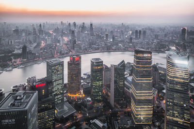 Aerial view of cityscape