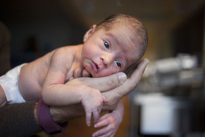 Portrait of cute baby