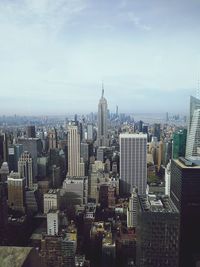 Aerial view of buildings in city