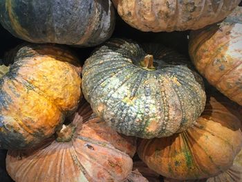 Full frame shot of pumpkins