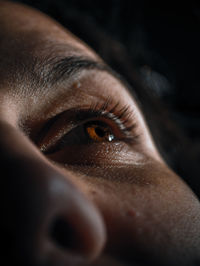 Close-up portrait of human eye