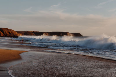 Scenic view of sea against sky