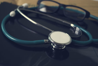 Close-up of stethoscope