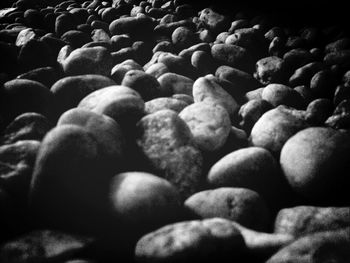 Full frame of pebbles