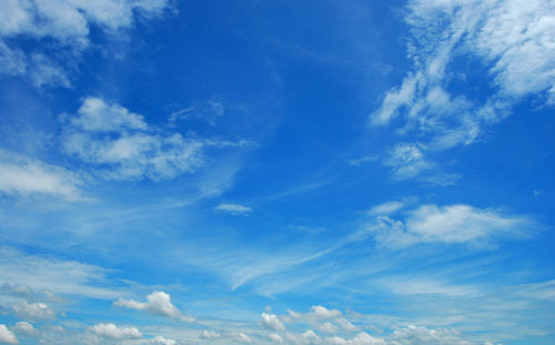 Low angle view of clouds in sky