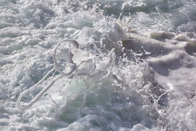 Full frame shot of frozen sea