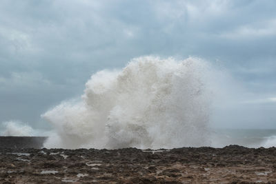 Panoramic view of sea against sky