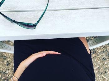 Close-up of woman using mobile phone