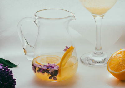 Close-up of drink on table