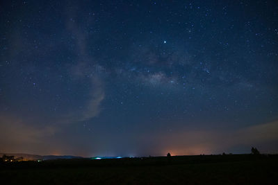 Scenic view of star field at night