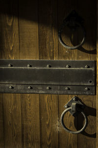 Full frame shot of metal door