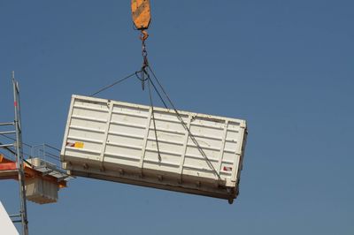 Container for transportation of cargo used in logistics and onward transport