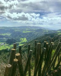 Scenic view of landscape against sky