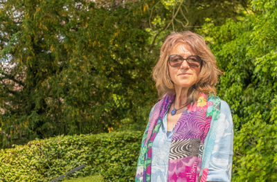 Portrait of a beautiful mature woman looking at camera