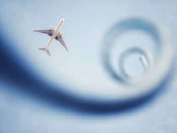 Low angle view of airplane
