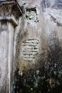 Close-up of weathered wall