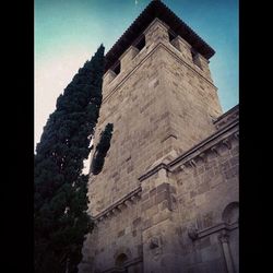 Low angle view of building against sky