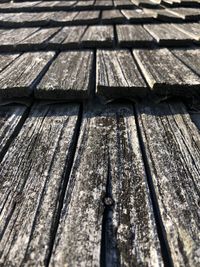 Full frame shot of wooden roof