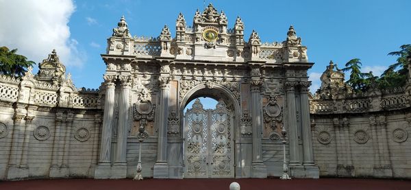 Low angle view of historical building