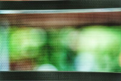 Close-up of multi colored blinds