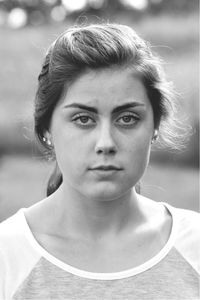 Close-up portrait of young woman