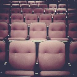 Full frame shot of empty chairs