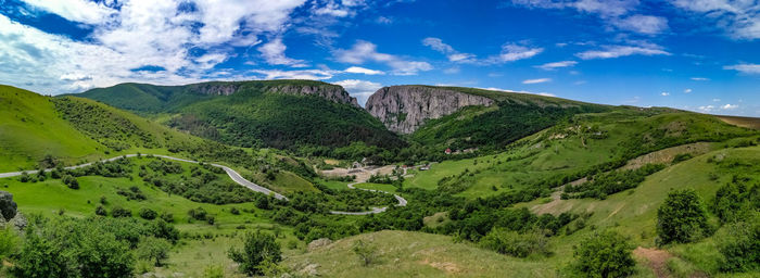 Panoramic view of landscape against sky