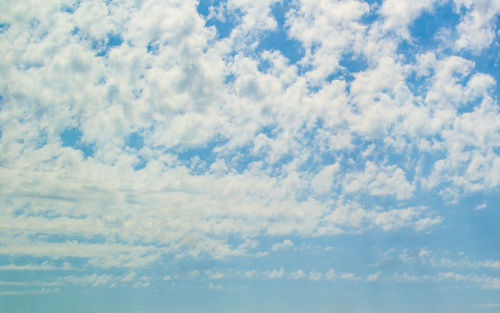 Low angle view of cloudy sky