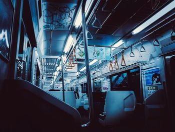 Interior of train