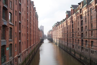 Canal along buildings